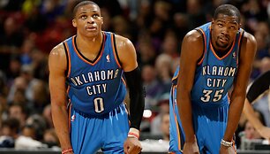 Russellas Westbrookas ir Kevinas Durantas