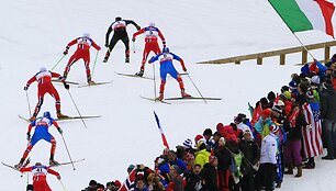 Pasaulio slidinėjimo čempionato dvikovės lenktynėse lietuviai fini&scaron;avo tarp autsaiderių