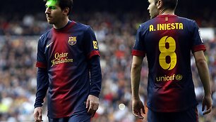 Lionelis Messi ir Andresas Iniesta