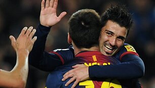 Davidas Villa ir Lionelis Messi