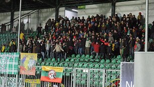 Į aktyviausių Lietuvos aistruolių sektorių Žilinoje susirinko per 200 fanų