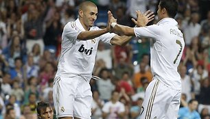 Karimas Benzema ir Cristiano Ronaldo