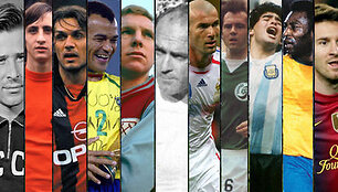 &bdquo;World Soccer&ldquo; pristatė geriausių visų laikų futbolininkų rinktinę
