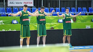 Rytinės treniruotės akimirka