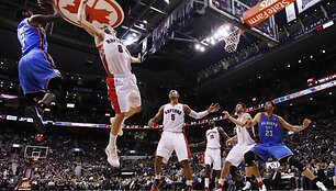 Toronto &bdquo;Raptors&ldquo; ir Oklahomos &bdquo;Thunder&ldquo; susitikimo akimirkos