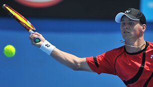 Lietuvi&scaron;ka teniso pasaka &bdquo;Australian Open&ldquo; baigėsi: Ričardas Berankis nepasiprie&scaron;ino Davidui Ferrerui 