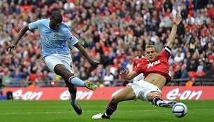 &bdquo;Manchester City&ldquo; įveikė &bdquo;Manchester United&ldquo; ir pateko į FA taurės finalą 