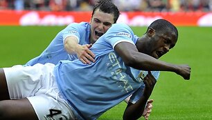 &bdquo;Manchester City&ldquo; įveikė &bdquo;Manchester United&ldquo; ir pateko į FA taurės finalą 