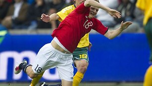 Draugi&scaron;kas futbolo rungtynes Lietuva pralaimėjo Norvegijai