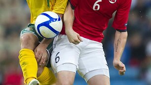 Draugi&scaron;kas futbolo rungtynes Lietuva pralaimėjo Norvegijai