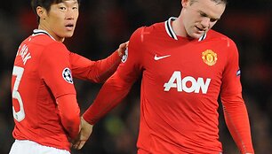 Ji Sung Parkas ir Wayne'as Rooney