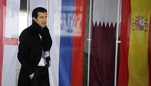 Buvęs Portugalijos futbolininkas Luisas Figo agituoja už Ispanijos ir Portugalijos kandidatūrą