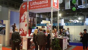 Lietuvos stendas tarptautinėje turizmo parodoje Tel Avive