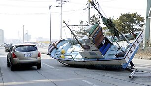 Žemės drebėjimų ir cunamio padariniai