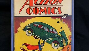 Pirmoji Supermeno komiksų knygelės kopija.