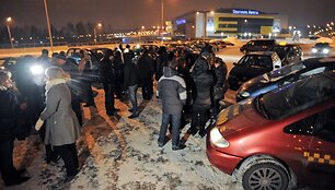 Taksistai streikavo
