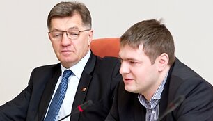 Algirdas Butkevičius (kairėje)