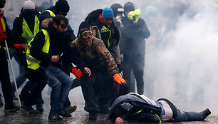 „Geltonųjų liemenių“ protestuotojai