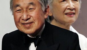 Imperatorius Akihito ir jo žmona Michiko