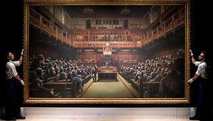 Bansky paveikslas „Devolved Parliament“