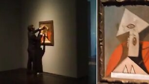 Menil kolekcijos atstovė Vance Muse teigė, kad muziejaus apsauga beveik tuoj pat pastebėjo i&scaron;niekintą paveikslą