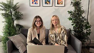 Forumo organizatorės Rimantė Daugėlaitė ir Gabrielė Cegialytė