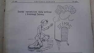 Prie&scaron;karinėje partinėje spaudoje nesivaržyta &scaron;aipytis i&scaron; politinių oponentų