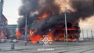 Kyjive sudegė prekybos centras