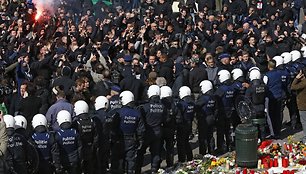 Proteste skambėjo nacistinės idėjos