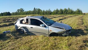 Vairuotojas galėjo užmigti