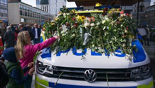Švedija gedi teroro akto aukų