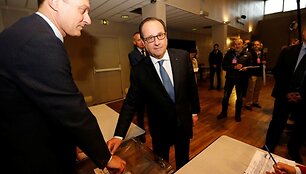 Prancūzijos prezidentas Francois Hollande'as