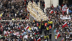 Beatifikacijos ceremonijos akimirka