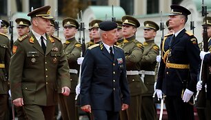Sverkeris Goransonas ir Lietuvos kariuomenės vadas Arvydas Pocius