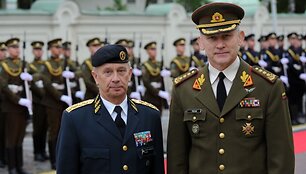 Sverkeris Goransonas ir Lietuvos kariuomenės vadas Arvydas Pocius