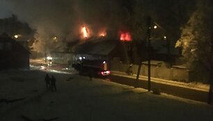 Gaisras Radvili&scaron;kyje
