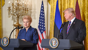 Donaldo Trumpo ir Baltijos &scaron;alių vadovų susitikimas