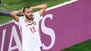 Pasaulio futbolo čempionate susitiko Ispanijos ir Maroko futbolo rinktinės