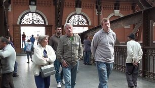 Lietuviai San Paulo traukinių stotyje
