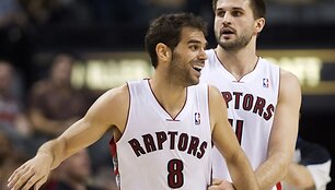 Jose Manuelis Calderonas ir Linas Kleiza