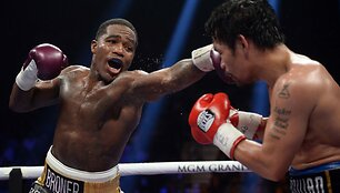 Adrienas Broneris prie&scaron; Manny Pacquiao