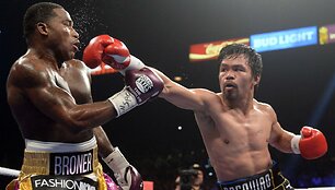 Adrienas Broneris prie&scaron; Manny Pacquiao