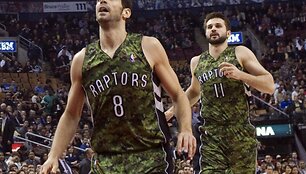 Jose Manuelis Calderonas ir Linas Kleiza