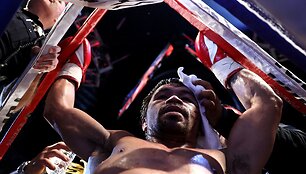  Jessie Vargo ir Manny Pacquiao akistata Las Vegase