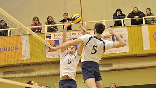 &bdquo;Flamingo Volley/SM Tauras&ldquo; ir &bdquo;Ąžuolas" rungtynių akimirka