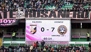 &bdquo;Palermo&ldquo; patyrė pažeminimą savų žiūrovų akivaizdoje