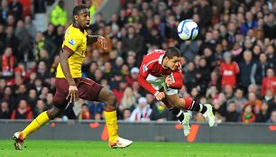 &bdquo;Manchester&ldquo; &ndash; &bdquo;Arsenal&ldquo; rungtynių akimirka