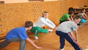 S.Krupeckaitė ir Pasvalio moksleiviai