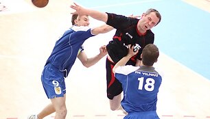 &bdquo;Almeida-Stronglasas&ldquo; &ndash; &bdquo;HC Vilnius&ldquo; rungtynių akimirka