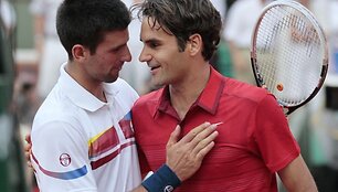 Novakas Džokovičius ir Rogeris Federeris